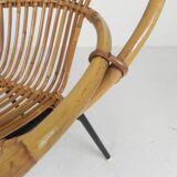 Vintage Rohe Noordwolde bamboo chair, 1960s