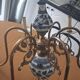 Lustrous 1950s brass porcelain
