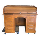 Double box oak cylinder desk early twentieth century (1930/1940)
