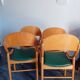 Chaises Baumann bois et skaï