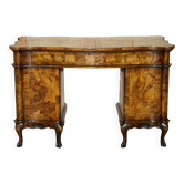 Antique Italian writing desk in olive wood circa 1860