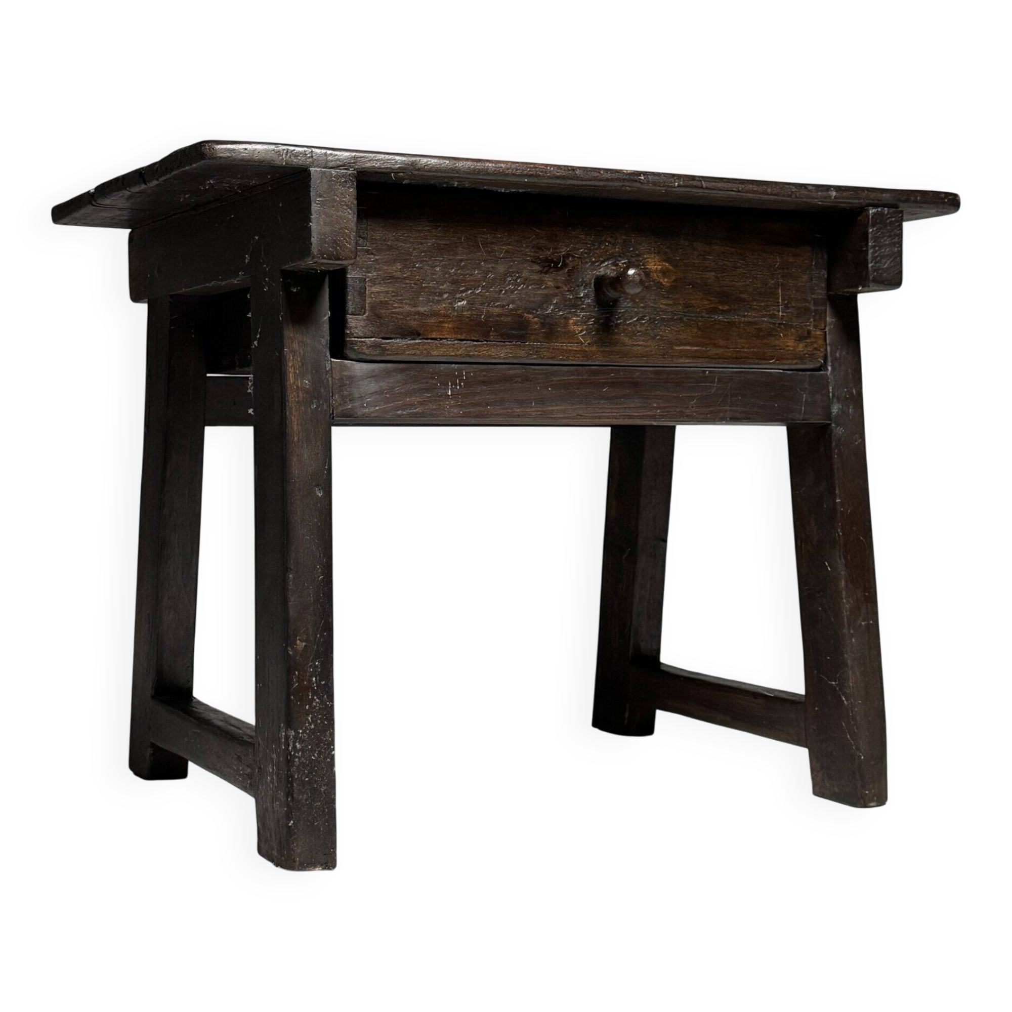 Spanish side table, rustic, early 20th century