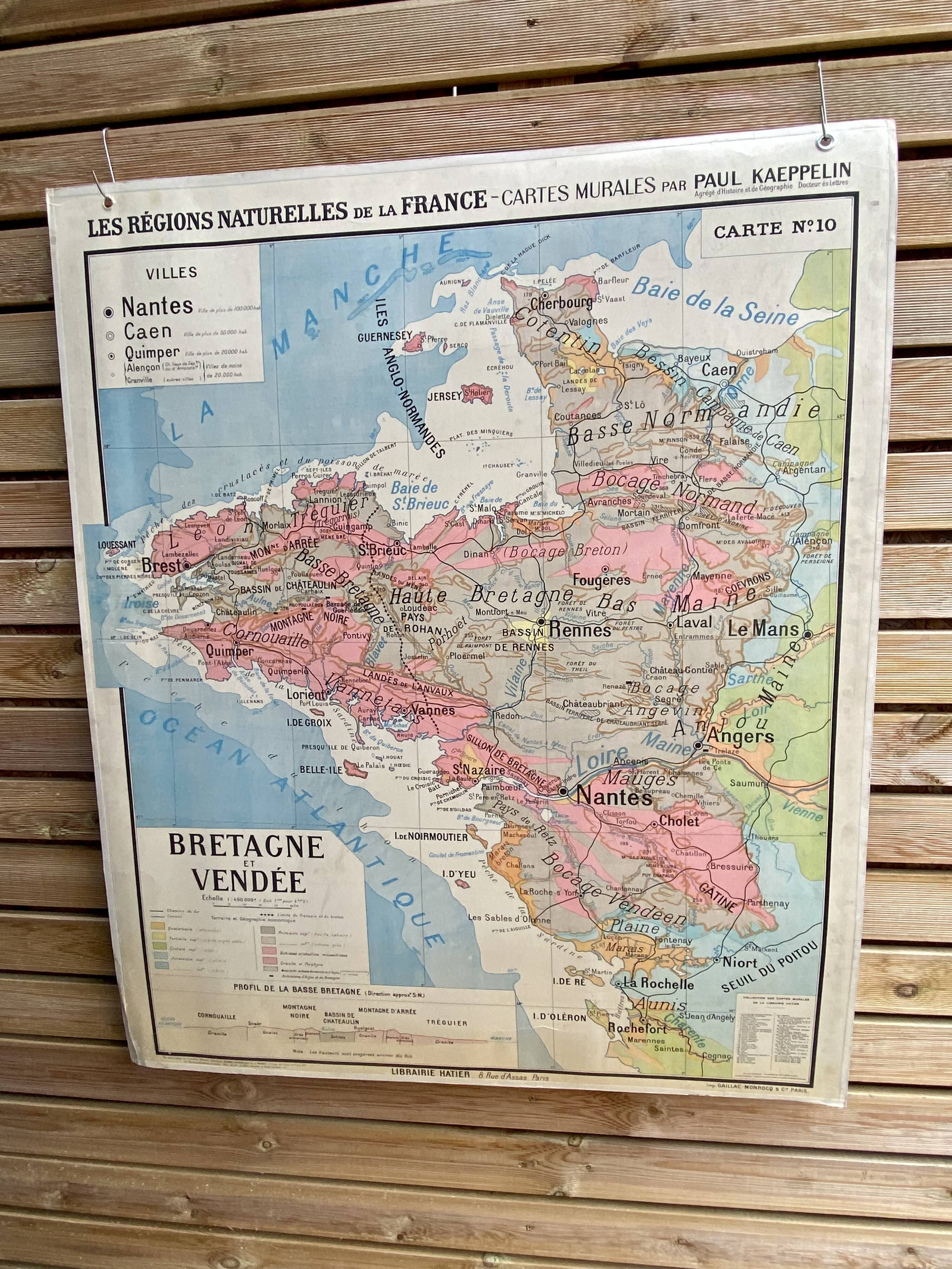 Carte 10 - bretagne et vendée - paul kaeppelin et deffontaines