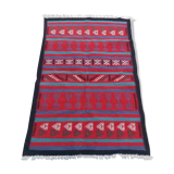 Tapis kilim multicolore fait main 100x145cm