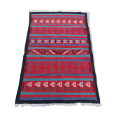 Tapis kilim multicolore fait main 100x145cm