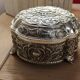 Beautiful silver metal jewelry box