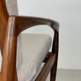 Danish palisander armchairs by Kai Kristiansen