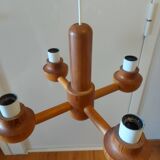 Vintage Ikea pine chandelier