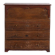 Commode secrétaire ancienne en pin – Bureau rustique européen à abattant – circa 1900
