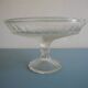 old glass bowl on foot pressed glass compote art deco old glass bowl dish