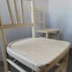 Set de 6 chaises bistrot vintages blanches