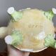 Fitz & Floyd ff1986 turtle jug or teapot with oranges and leaves, american majolica tableware