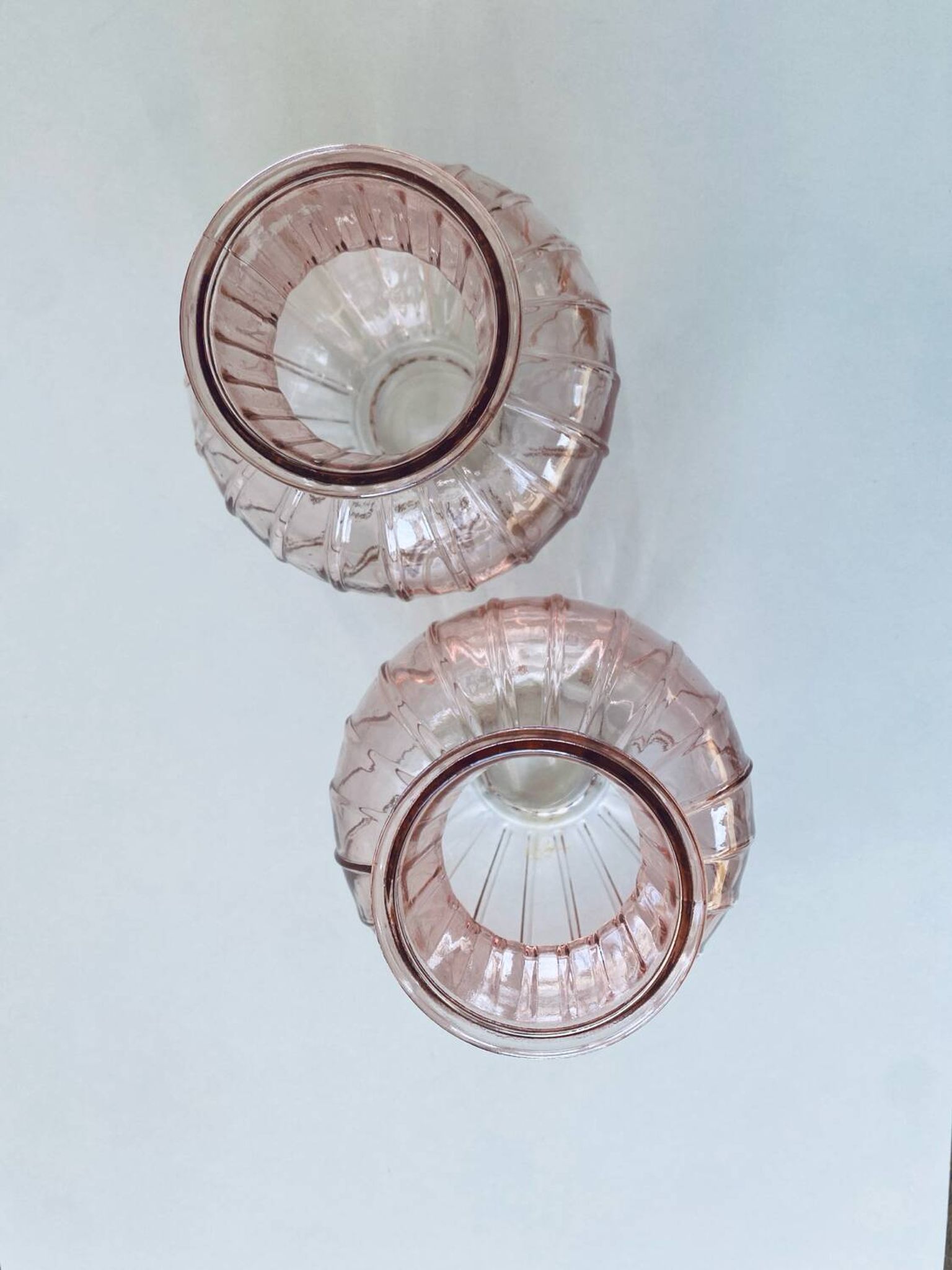 Pair of glass vases