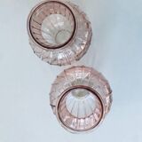 Paire de vases en verre
