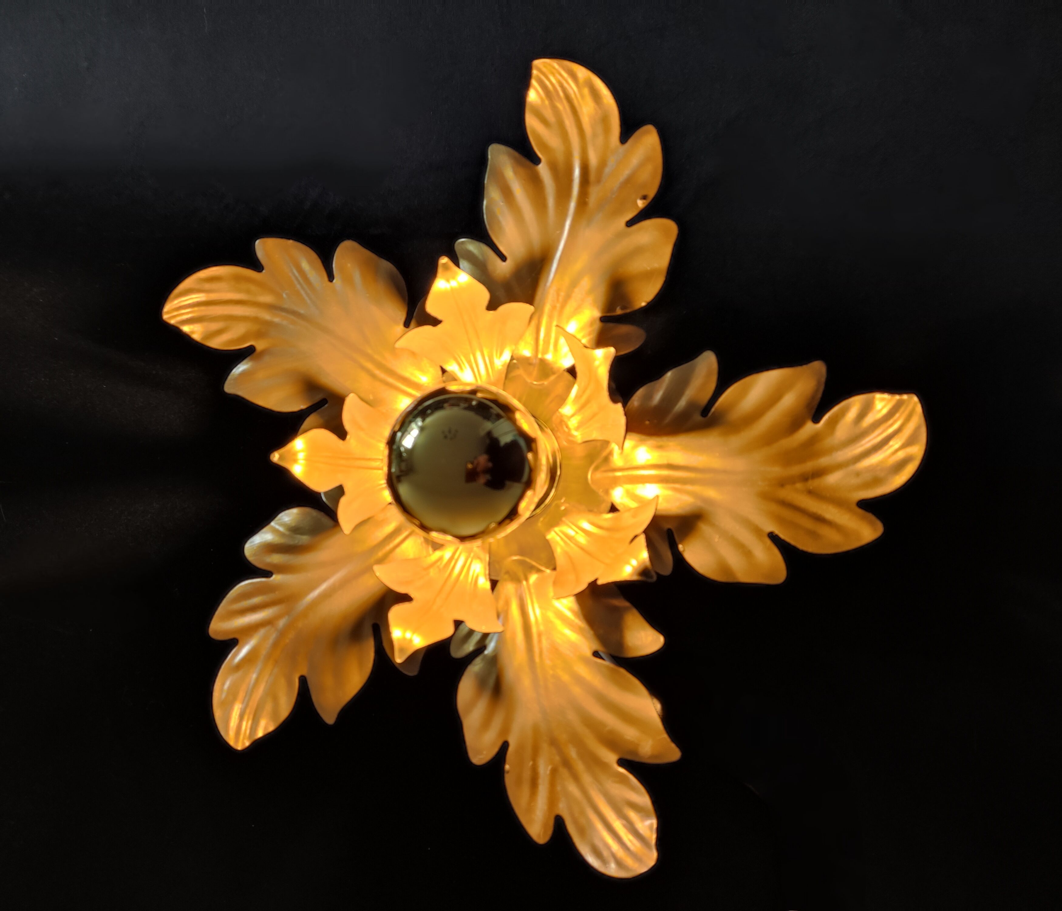 Applique feuilles 2 corolles