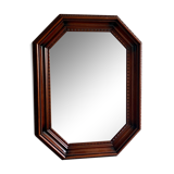 Miroir octogonal en bois - 87x67cm