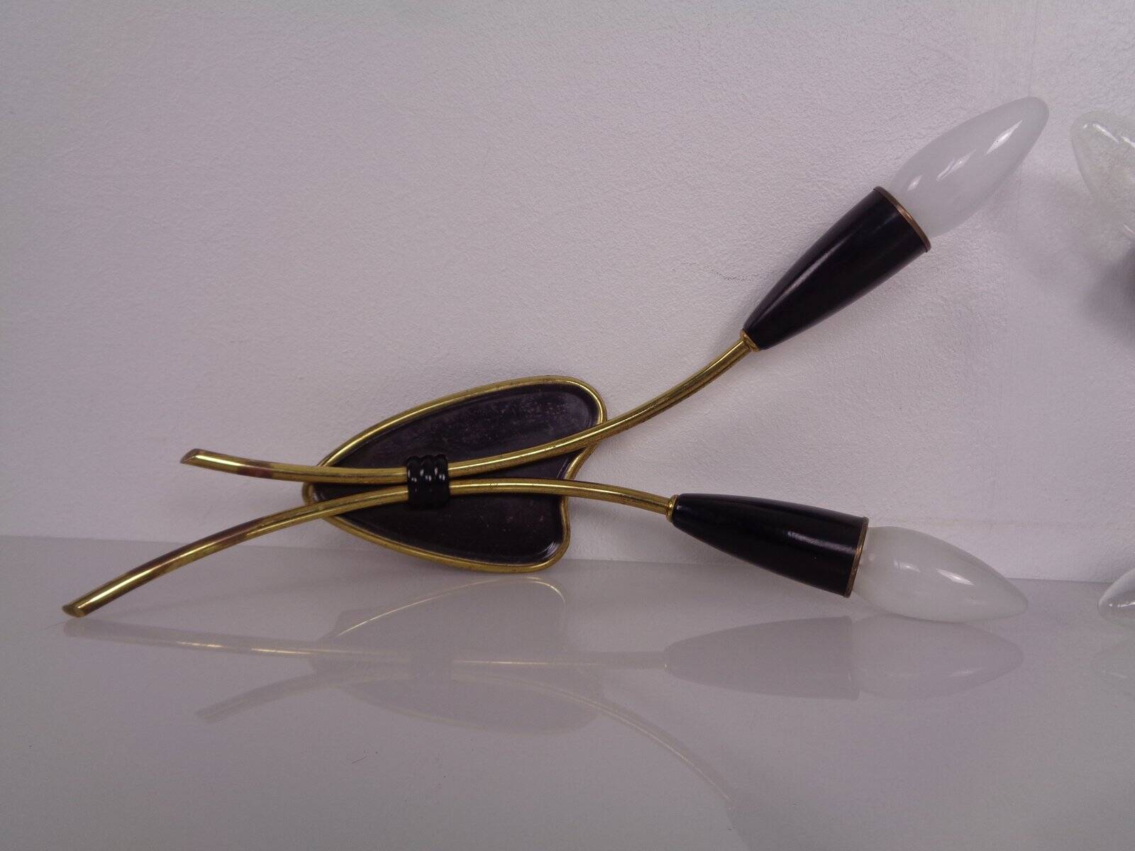 Mid-Century Modern German Wall Lamps, 1950s, Set of 2