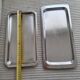 Set of minimalist stainless steel trays - Vintage 70s