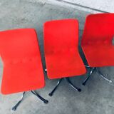 Mid-Century Dutch Steel Dining Chairs from Brabantia, 1970s, Set of 3