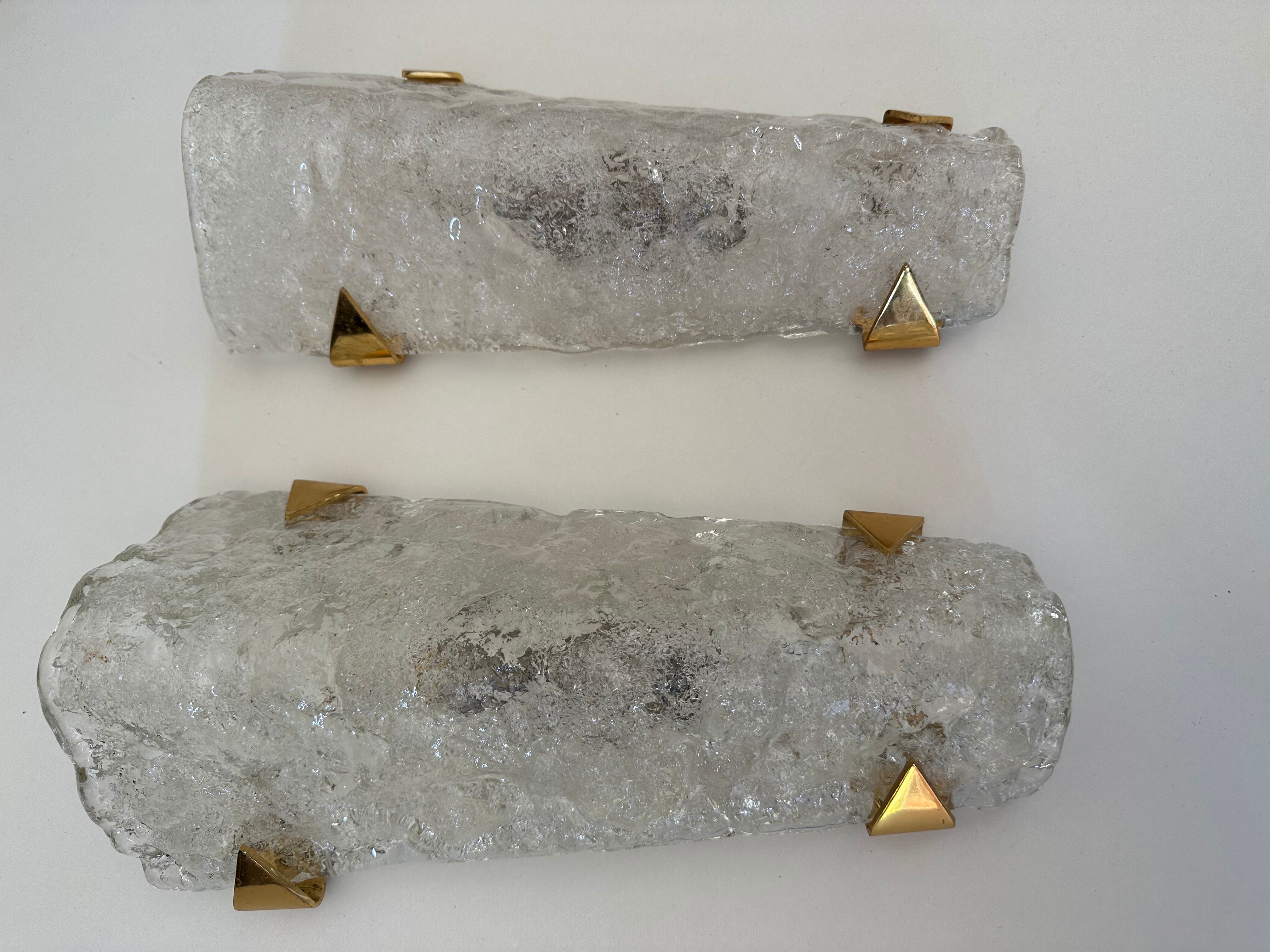 Pair wall lamps jt kalmar vintage design 70s