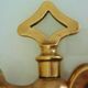 Old fountain tap for garden in brass, 4 parts