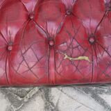 Leather chesterfield