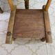 Ancient Baoulé African chairs in carved wood, Wabi-Sabi.