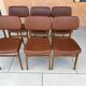 Set of 6 vintage Scandinavian dining chairs from the 1970s.