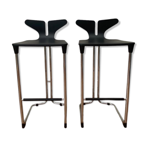 Tabourets de bar modernes noirs
