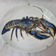 Blue lobster plate, Pillivuyt