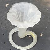 Corolla vase in antique frosted glass