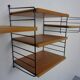 Swedish Ash and Metal Wall Unit by Kajsa & Nils Nisse Strinning for String, 1950s, Set of 9