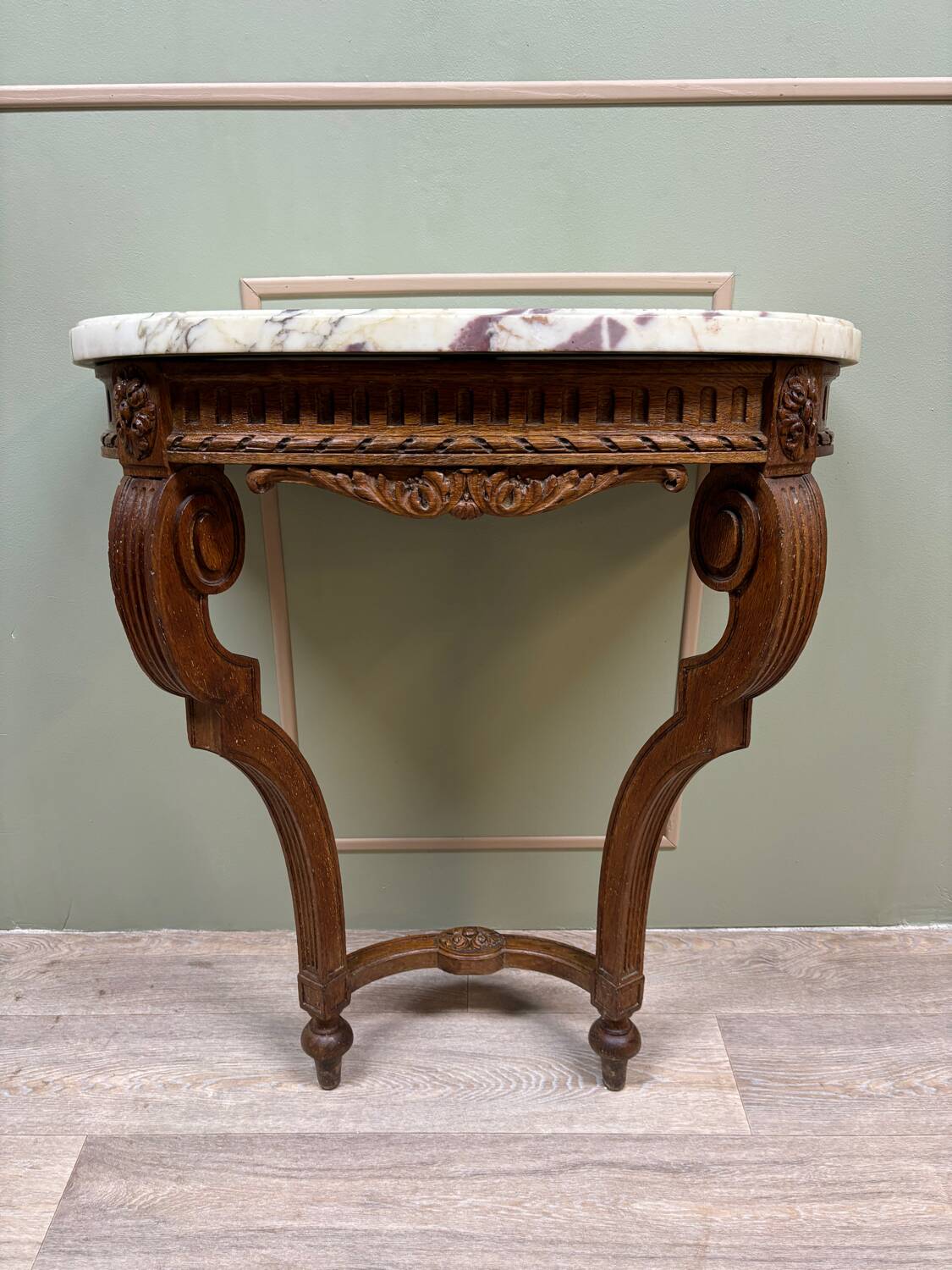 Louis xvi style oak wall console xix eme century