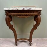 Louis xvi style oak wall console xix eme century