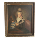 Old portrait of a woman from the Empire period (circa 1820) 54X64cm