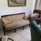 Early 19th century varnished mahogany sofa