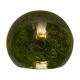 Boule sulfure presse-papier en verre teinté vert
