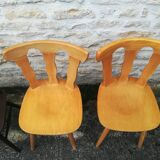 Mismatched bistro chairs