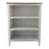 Old white and wood bookshelf