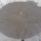 1930 iron garden lounge: table - 4 chairs