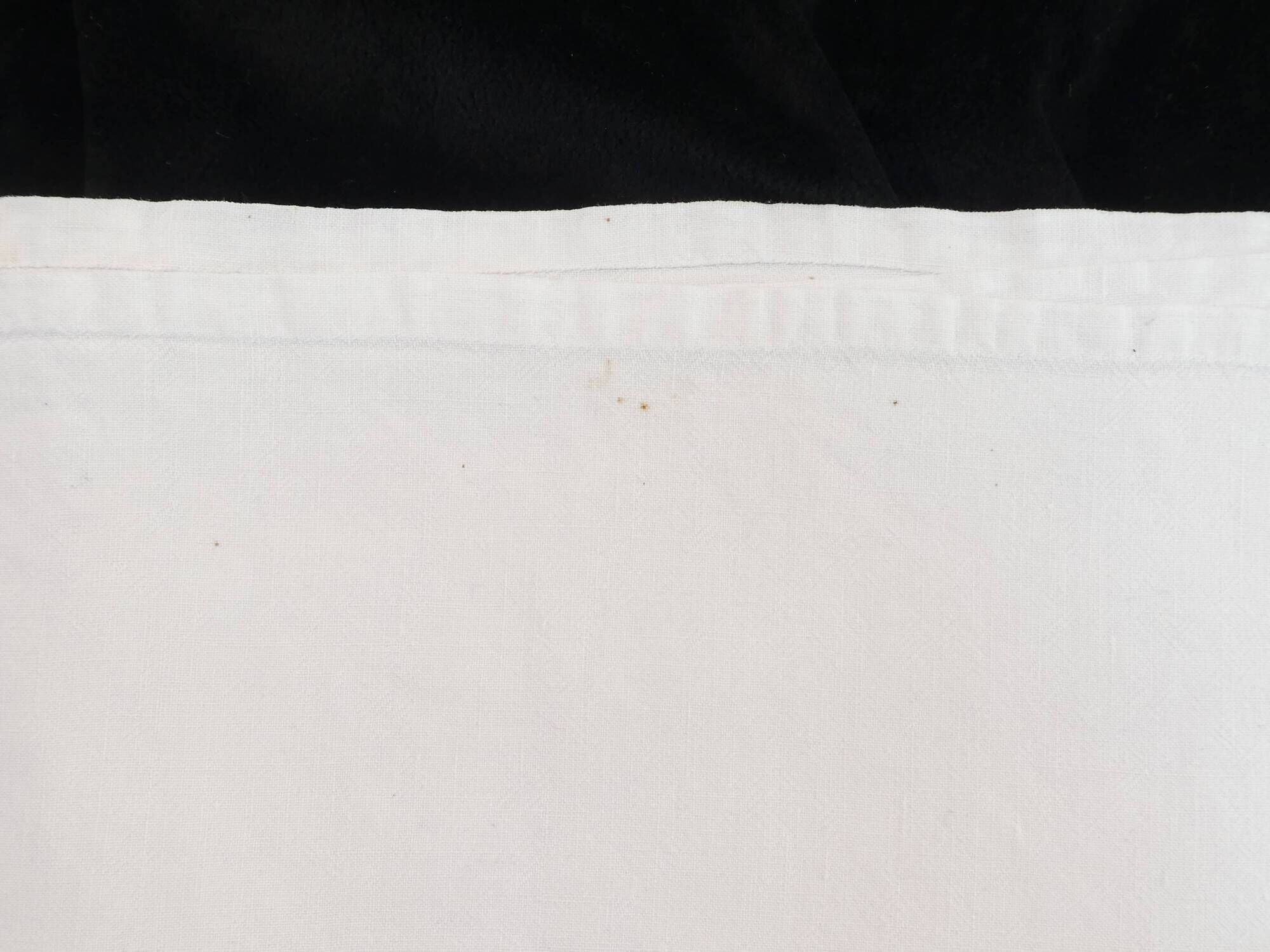 Old Linen Sheet 210 x 290 Day Scale Embroidery Monogram LA