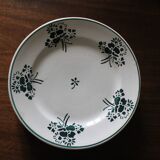 Set of 5 flat plates Faïencerie du Rhône Labrut Frères