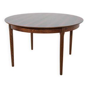 table à manger extensible - ronde palissandre