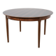 Mid-Century Round Rosewood Extendable Dining Table, Denmark, 1960s