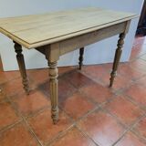 Table rectangulaire ancienne en orme massif