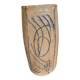 Stoneware vase in raw art