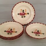 Longchamp Earthenware Dinner Plates Agen Model Vintage