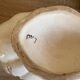 Antique soup tureen in Italian majolica, hand-painted + tray