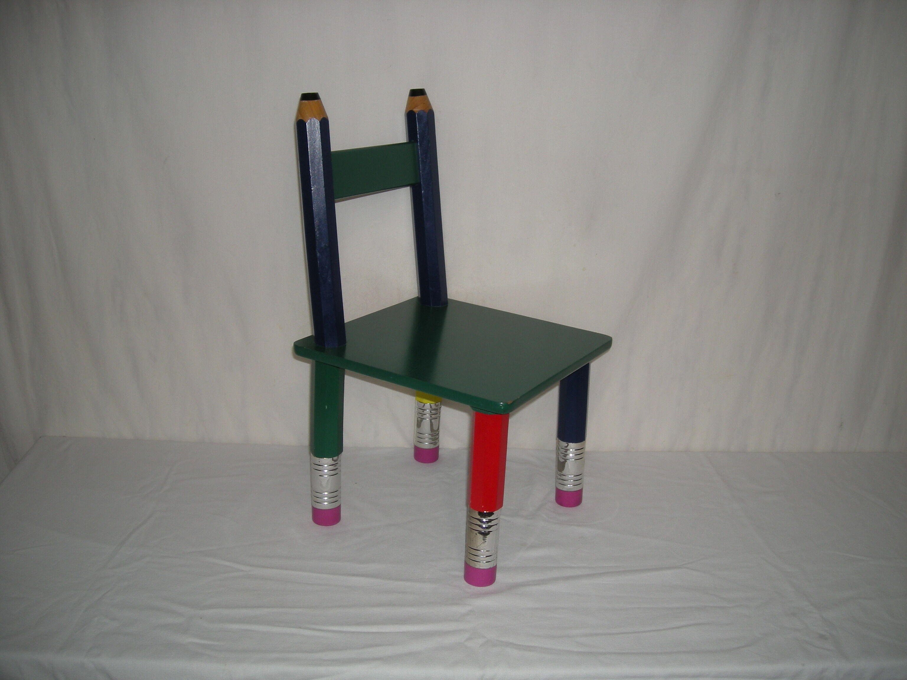 Children's pencil chair from the 80s