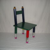 Children's pencil chair from the 80s